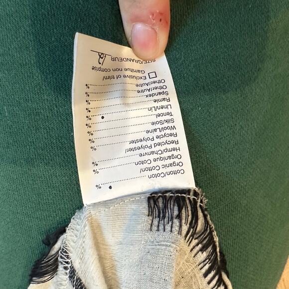 Pillar Canada Cotton Linen Blend Modern Square Print Skirt sz 12 - Picture 5 of 6